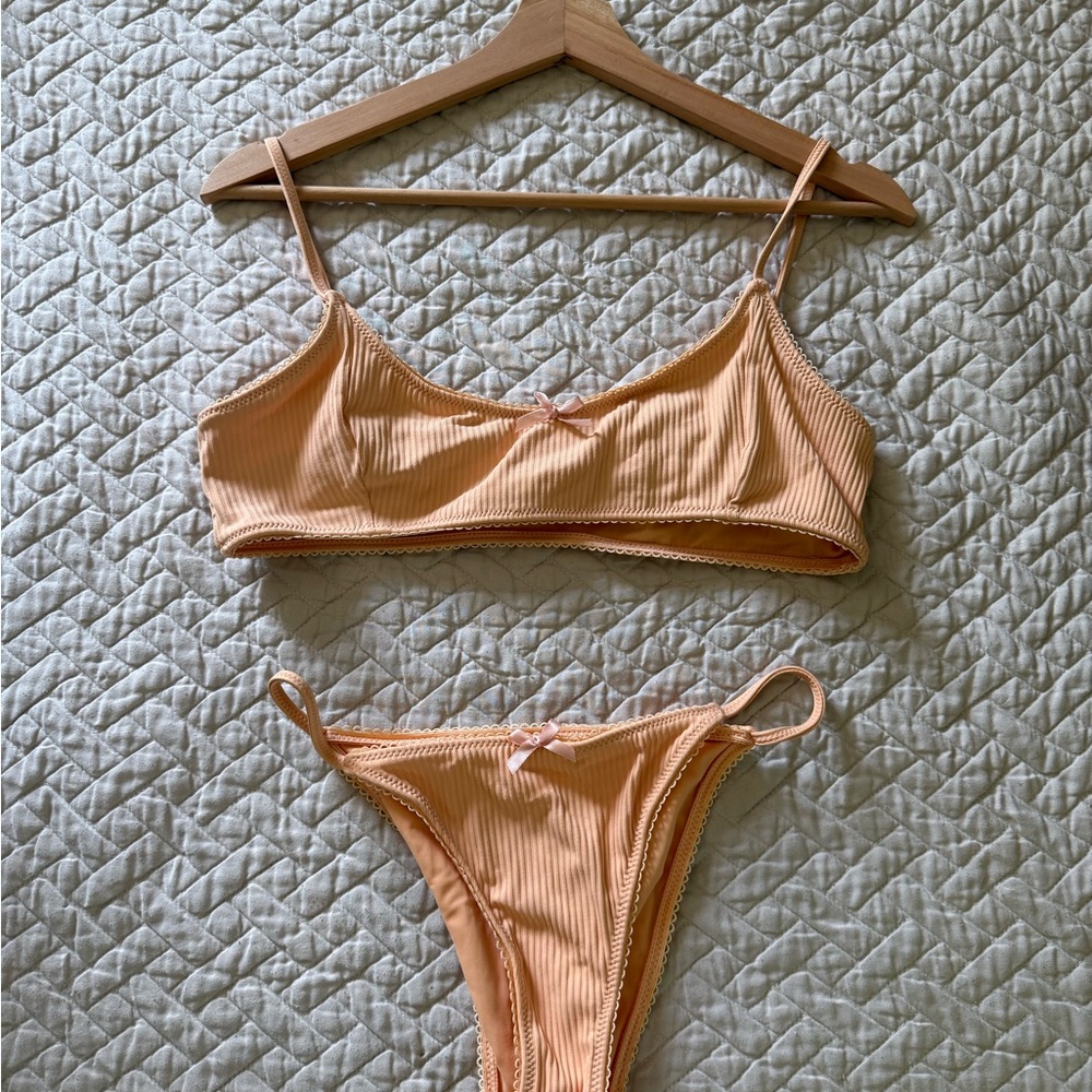Delilah PacSun Peach Bikini Set